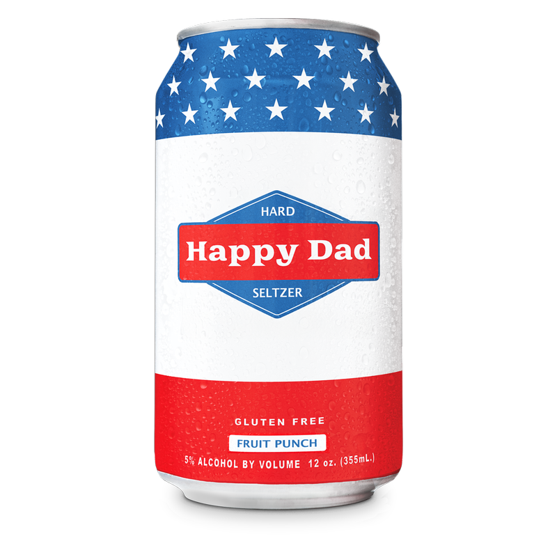 Happy Dad Hard Seltzer Fruit Punch 12pk 12oz Can 5.0% ABV