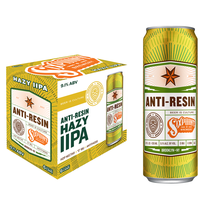 Sixpoint Anti-Resin Hazy Double IPA 6pk 12oz Can 9.1% ABV