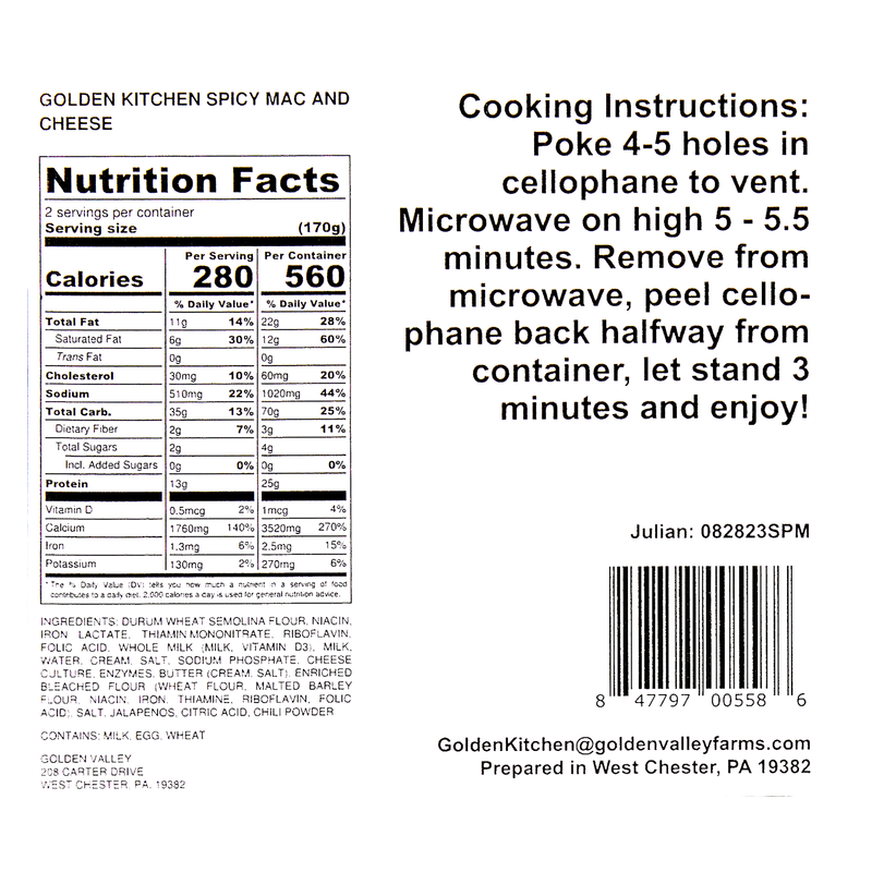 Golden Kitchen Spicy Mac N' Cheese