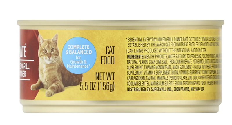 Essential Everyday Canned Grilled Mix Cat Food - 5.5oz