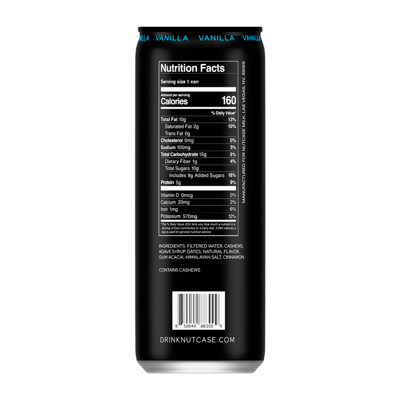 Nutcase Vanilla Cashew Milk 8oz Can