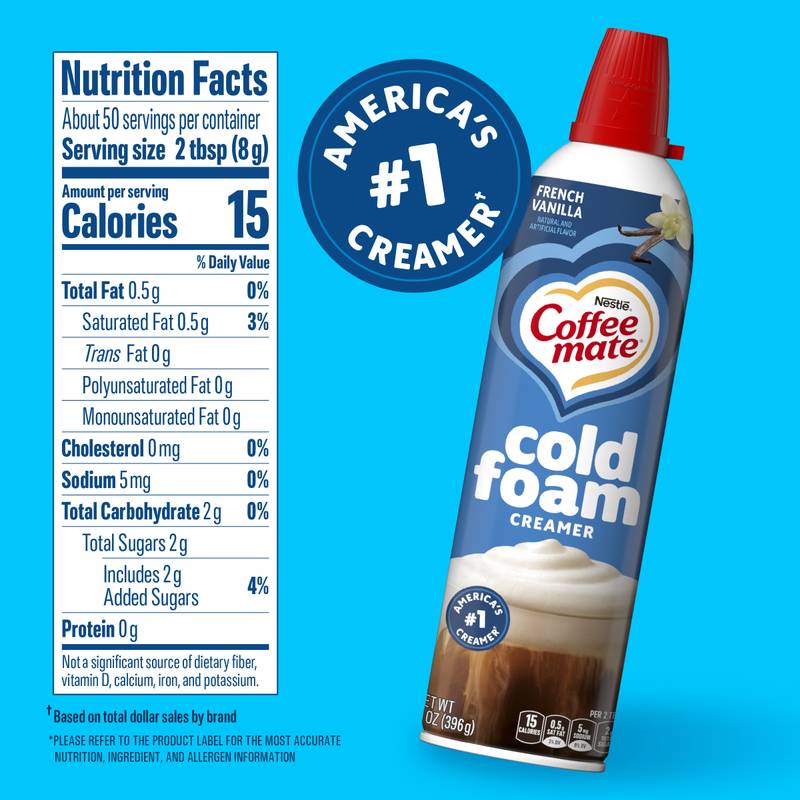 Coffee Mate French Vanilla Cold Foam 14oz Btl