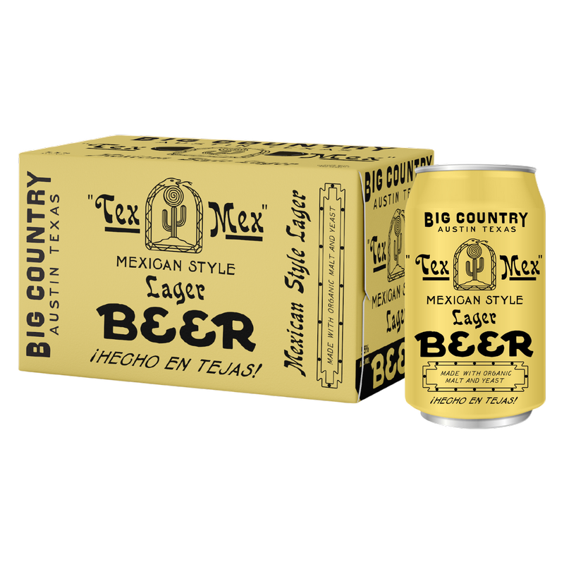 Big Country Organic Brewing Co. TexMex Lager 6pk 12oz Can 5.5% ABV