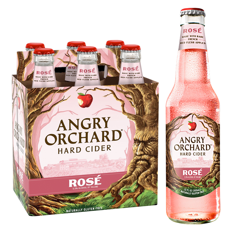 Angry Orchard Rose 6pk 12oz Btl 5.5% ABV