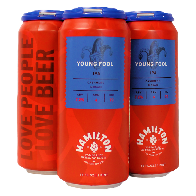 Hamilton Family Brewery Young Fool American IPA 4pk 16oz Can