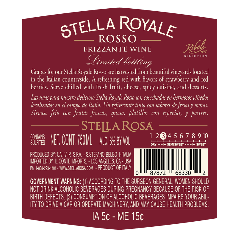 Stella Rosa Rosso Red 750 ml