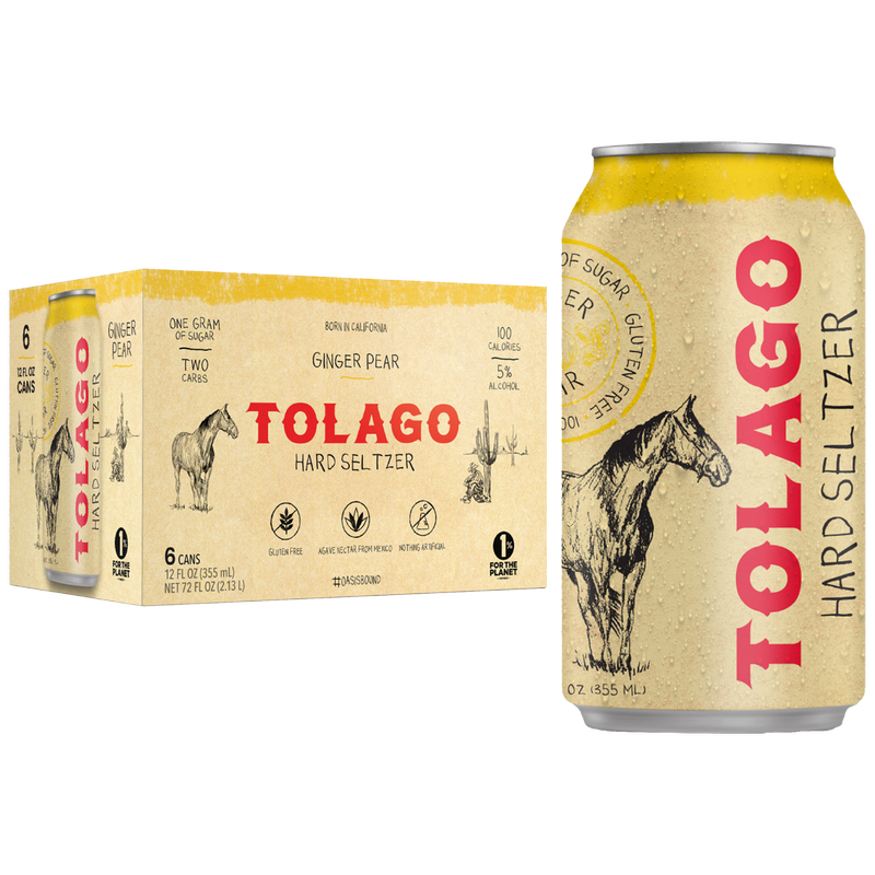 Tolago Ginger Pear Hard Seltzer 6pk 12oz Can 5.0% ABV