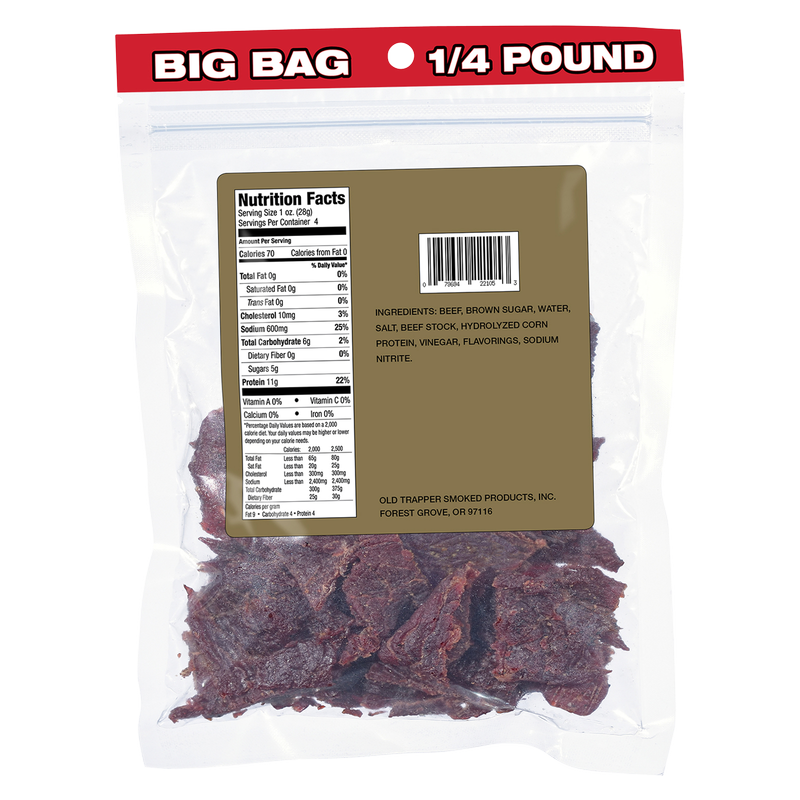 Old Trapper Old Fashioned Beef Jerky 4oz
