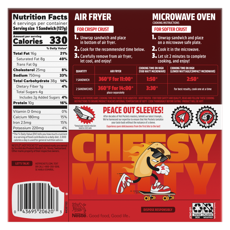 Hot Pockets Pepperoni Pizza 4ct