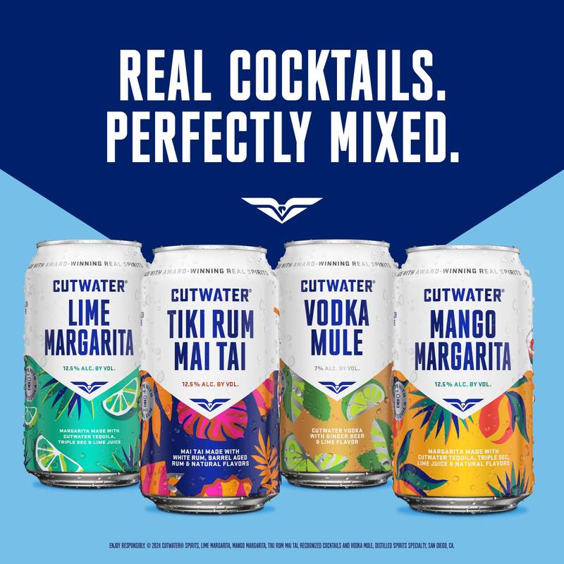 Cutwater Spicy Pineapple Margarita 4pk 12oz 10% ABV