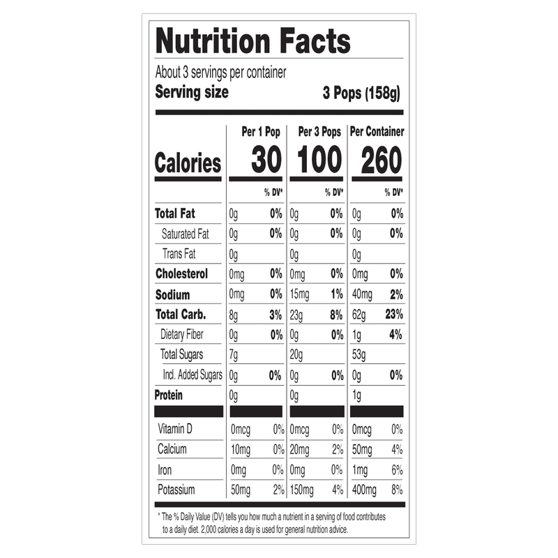 GoodPop Red, White & Blue Frozen Pop 8ct