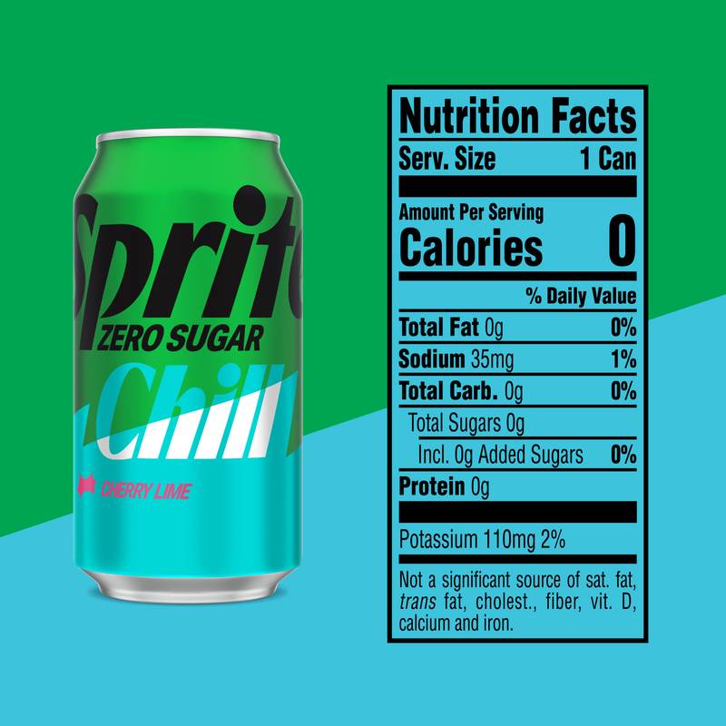 Sprite Chill Cherry Lime Zero Sugar 12pk 12oz Can