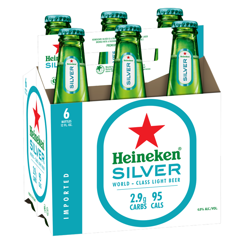 Heineken Silver 6pk 12oz Btl 4% ABV