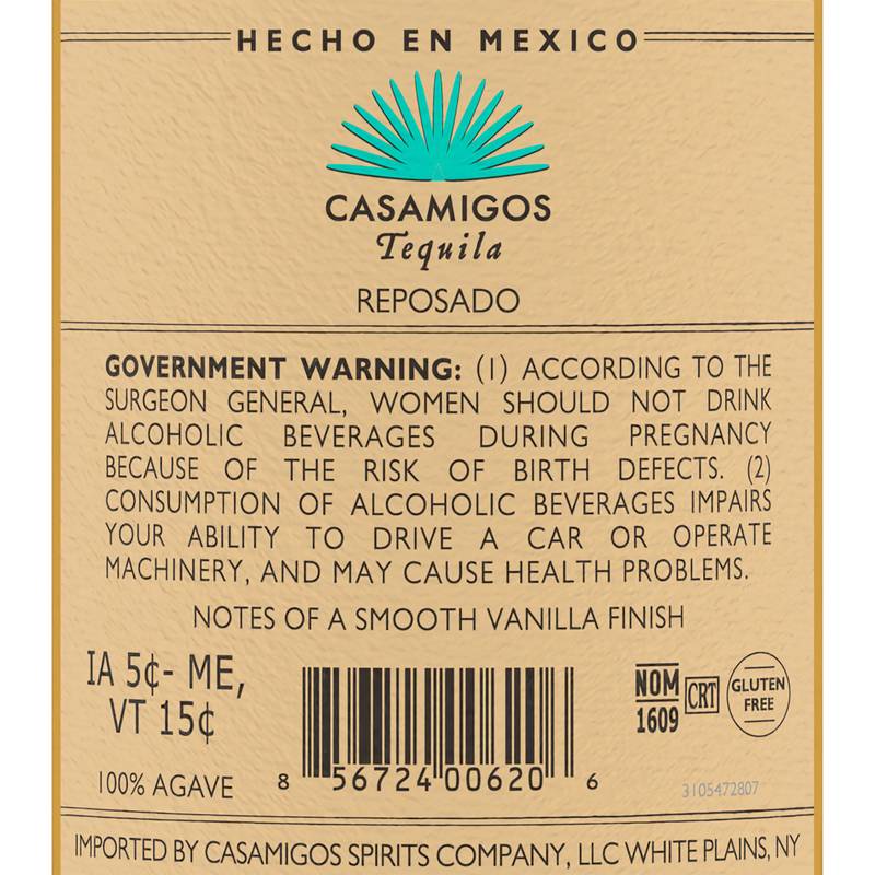 Casamigos Reposado Tequila 1L (80 Proof)