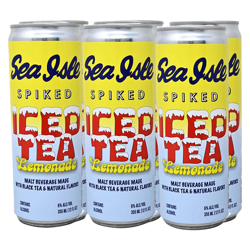 Sea Isle Spiked Ice Tea Lemonade 6pk 12oz Cans 6.0% ABV