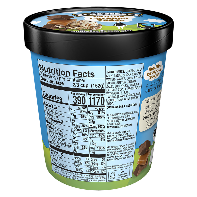 Ben & Jerry's Vanilla Caramel Fudge Pint