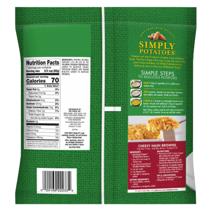 Simply Potatoes Shredded Hash Browns - 20oz