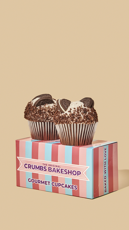 CRUMBS Signature Cookies & Cream Cupcakes 2 pack