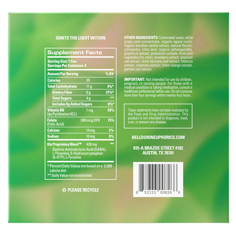 Kin Bloom 4pk 8oz Can