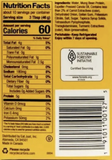JUST Egg Plant Based Egg - 16oz