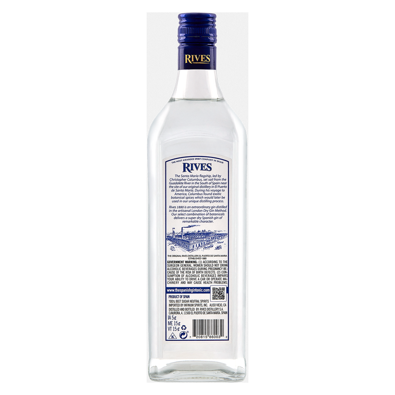 Rives 1880 Spanish Gin 750ml