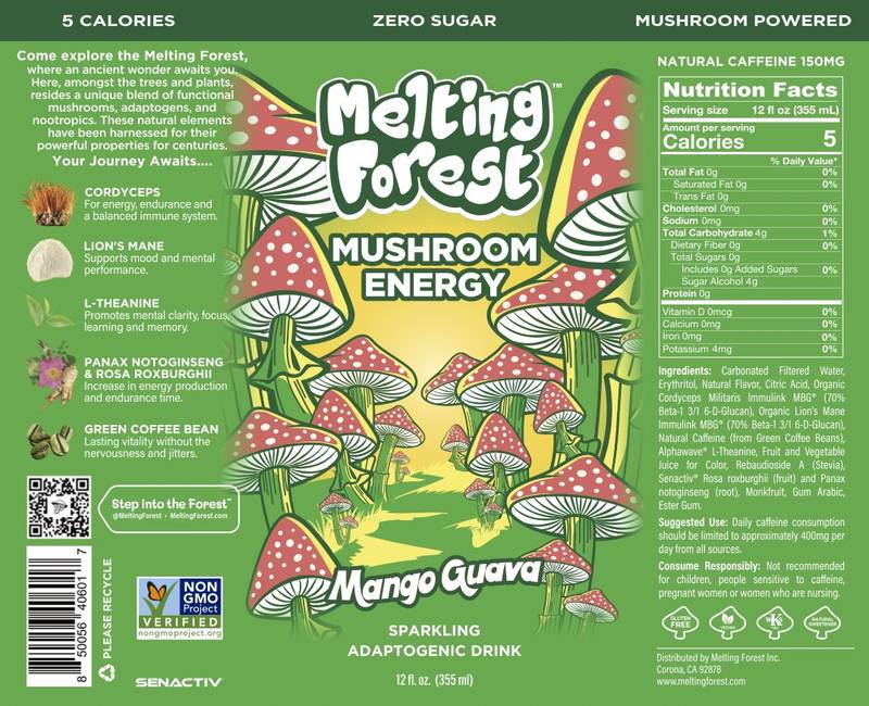 Melting Forest Mango Guava Mushroom Energy 12oz Can