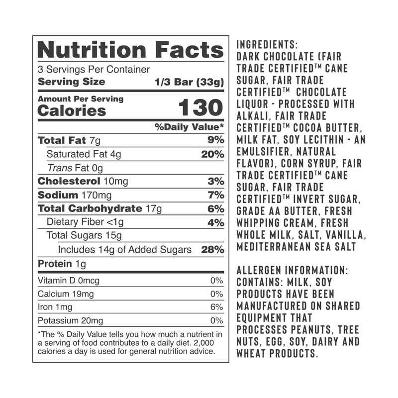 Sweeter Cards 'Happy Hanukkah' Sea Salt Caramel Dark Chocolate Holiday Card 3.5oz