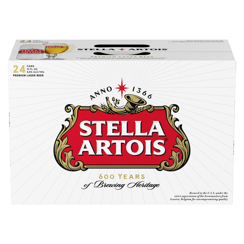 Stella Artois 24pk 12oz Can 5% ABV