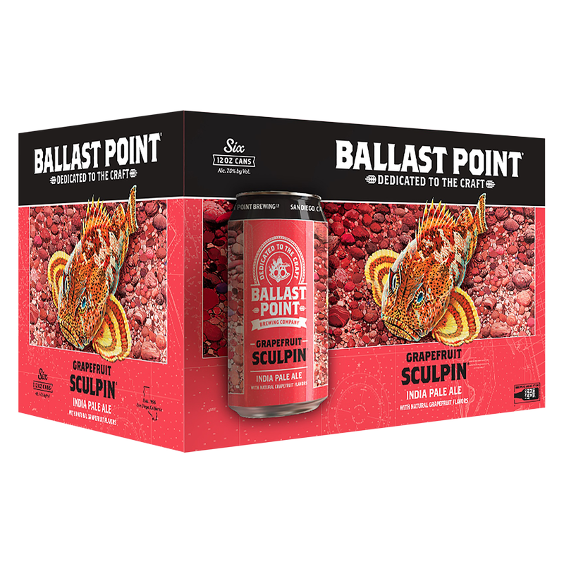 Ballast Point Grapefruit Sculpin 6pk 12oz Can 7.0% ABV