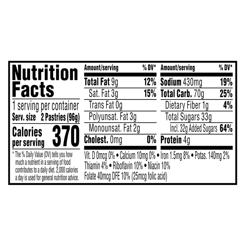 Pop-Tarts Frosted Hot Fudge Sundae Breakfast Toaster Pastries 2ct