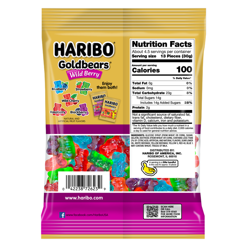 Haribo Goldbears Wild Berry, 5oz