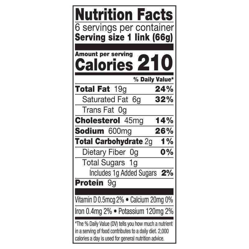 Johnsonville Smoked Bratwurst, 6ct