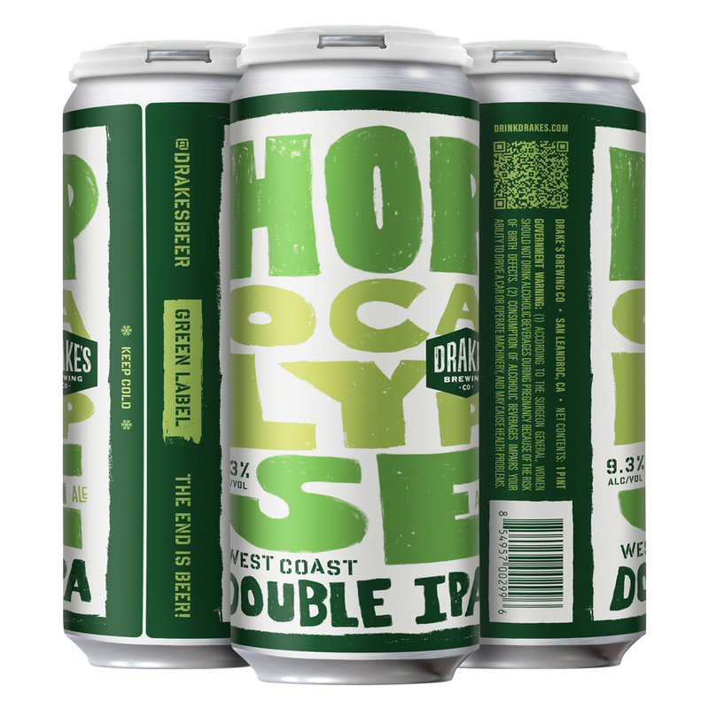 Drake's Brewing Co. Hopocalypse Double IPA Green Label 4pk 16oz Cans