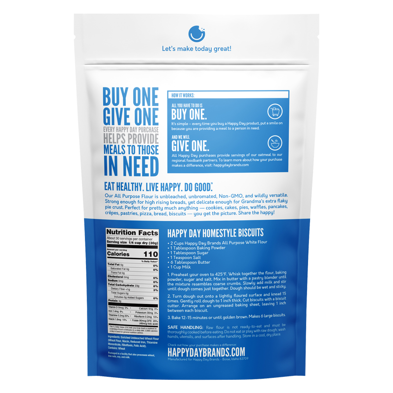 Happy Day Unbleached Flour All Purpose 2lb