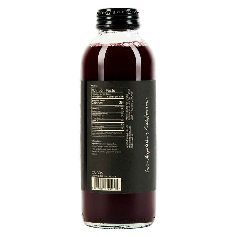 VYBES Blackberry Hibiscus Mood Drink 14oz Btl