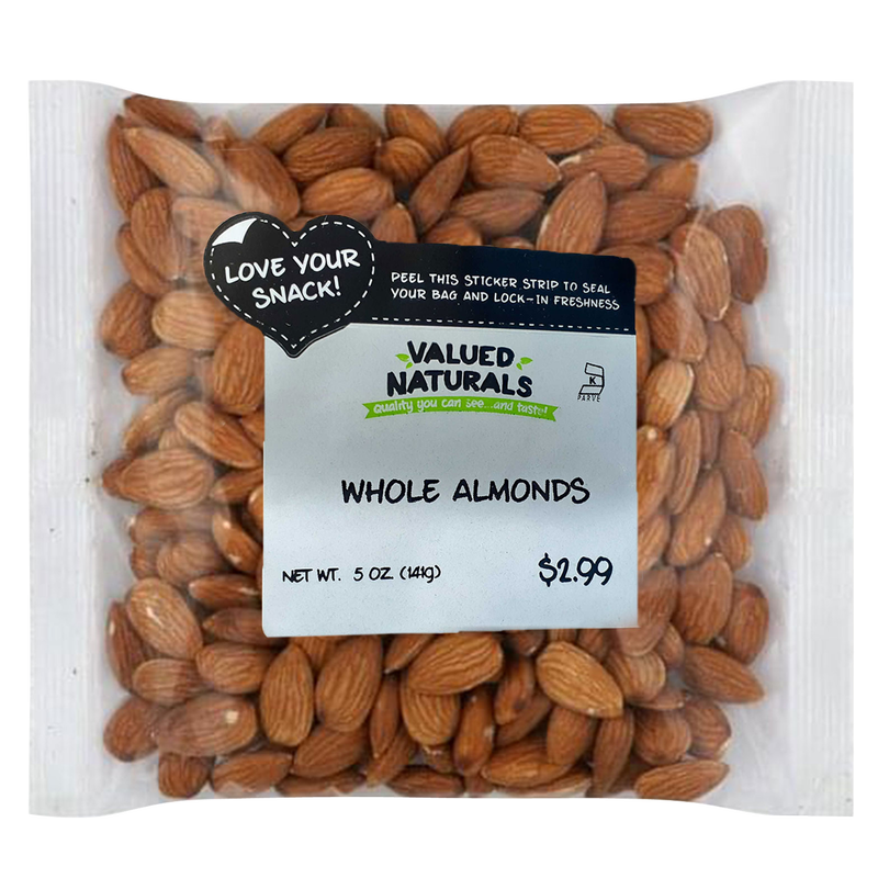 Valued Naturals Whole Almonds 5oz