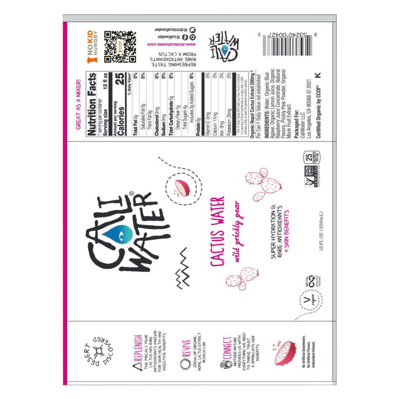 Caliwater Prickly Pear 12oz.