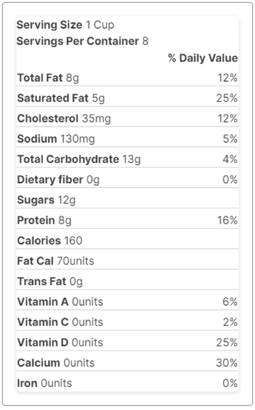 Cream-O-Land Vitamin D Whole Milk - 1/2 Gallon