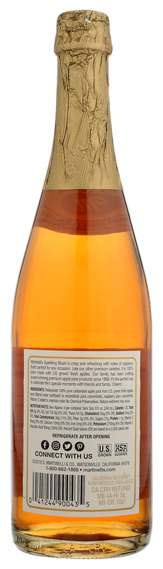 Martinelli's Sparkling Blush Single 25.4oz Btl