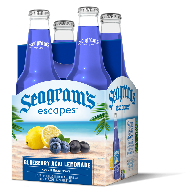 Seagram's Blueberry Acai Lemonade 4pk 11.2oz Btl 3.2% ABV