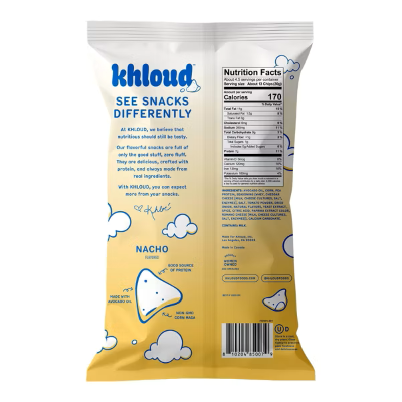 Khloud Nacho Protein Chips, 5 oz