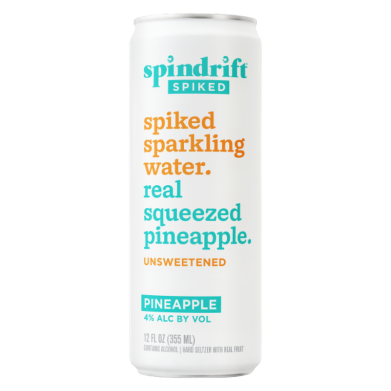 Spindrift Spiked Pineapple Hard Seltzer 19.2oz Can 4.0% ABV