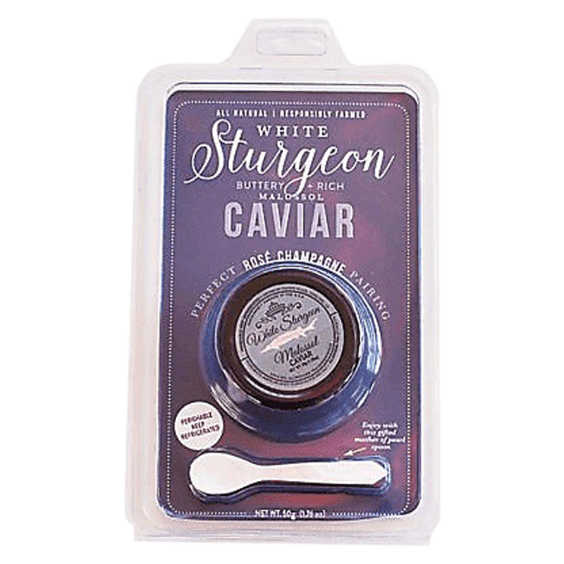 Pacific Plaza White Sturgeon Caviar with MP Spoon 50 gram
