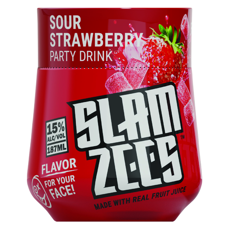 Slamzees Sour Strawberry 187ml 15% ABV