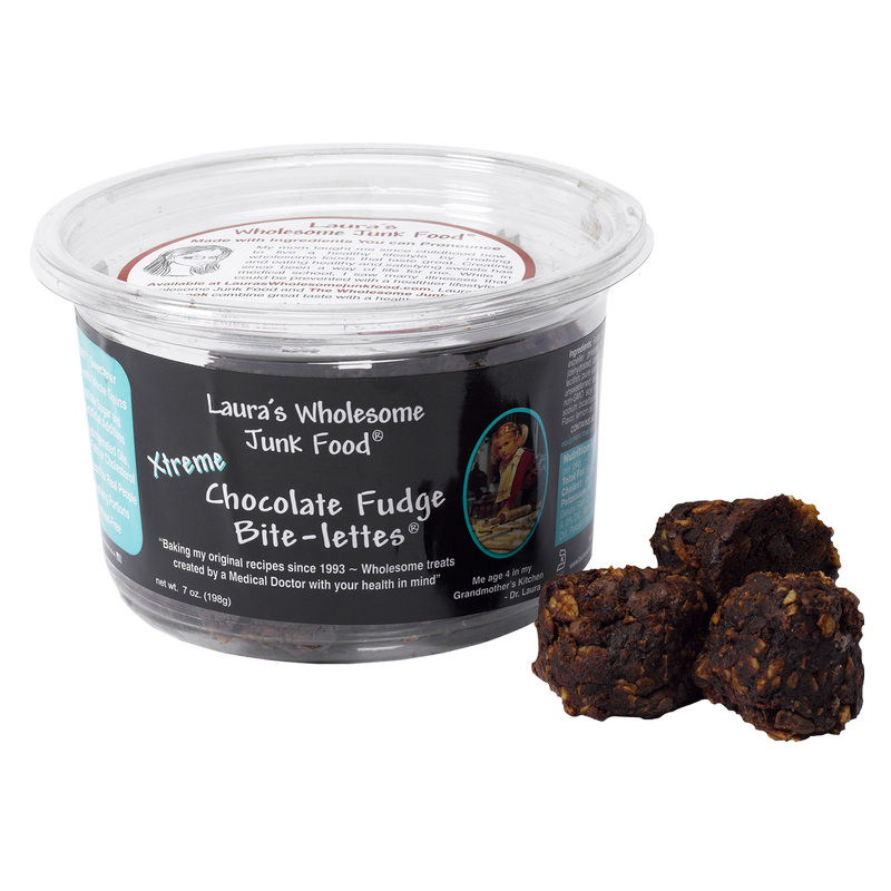 Laura's Wholesome Junk Food Xtreme Chocolate Fudge Bite-lettes 7oz