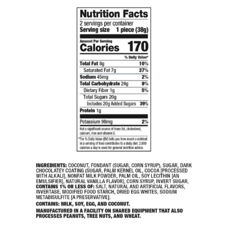 Oh'asis Original Coconut Patties 2 Ct, 2.68 oz