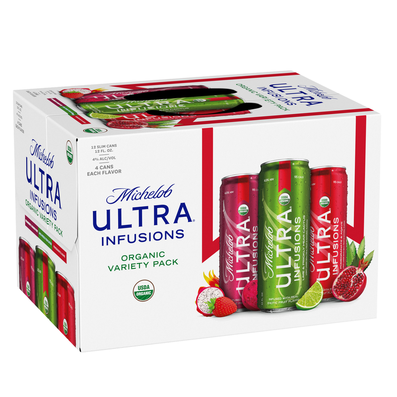 Michelob Ultra Organic Pack Pure Gold & Infusions 12pk 12oz Can 3.8% ABV