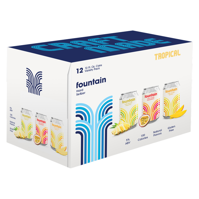 Fountain Hard Seltzer Tropical Variety Pack 12pk 12oz