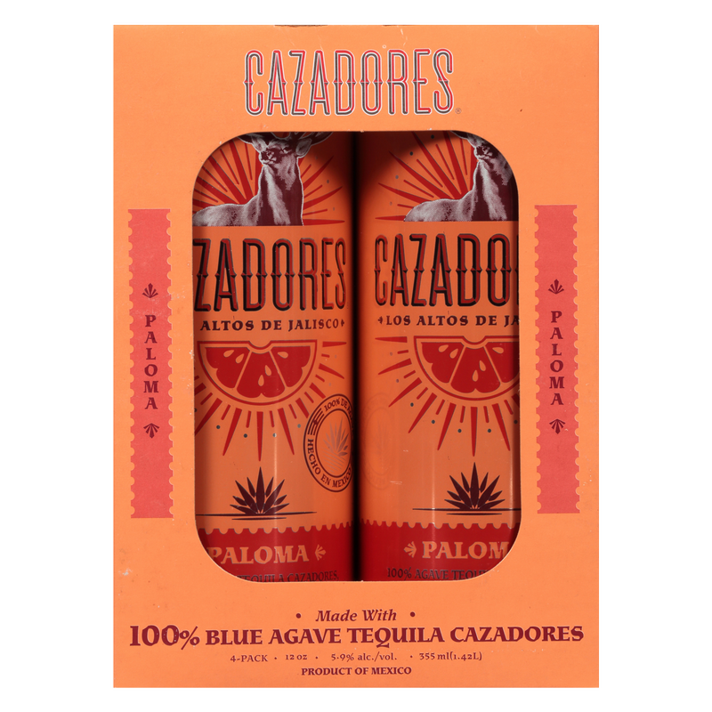 Cazadores Paloma 4pk 12oz Can 5.9% ABV