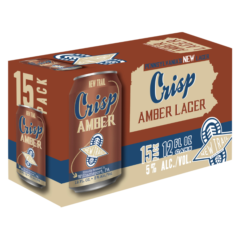 New Trail Crisp Amber Lager 15pk 12oz Can